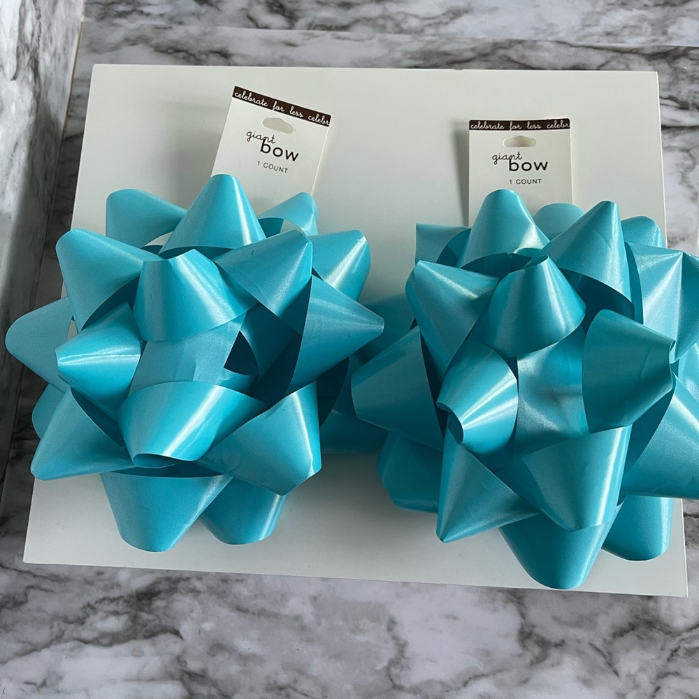 Tiffany Colored 2 Count each Large Gift Wrap Bow